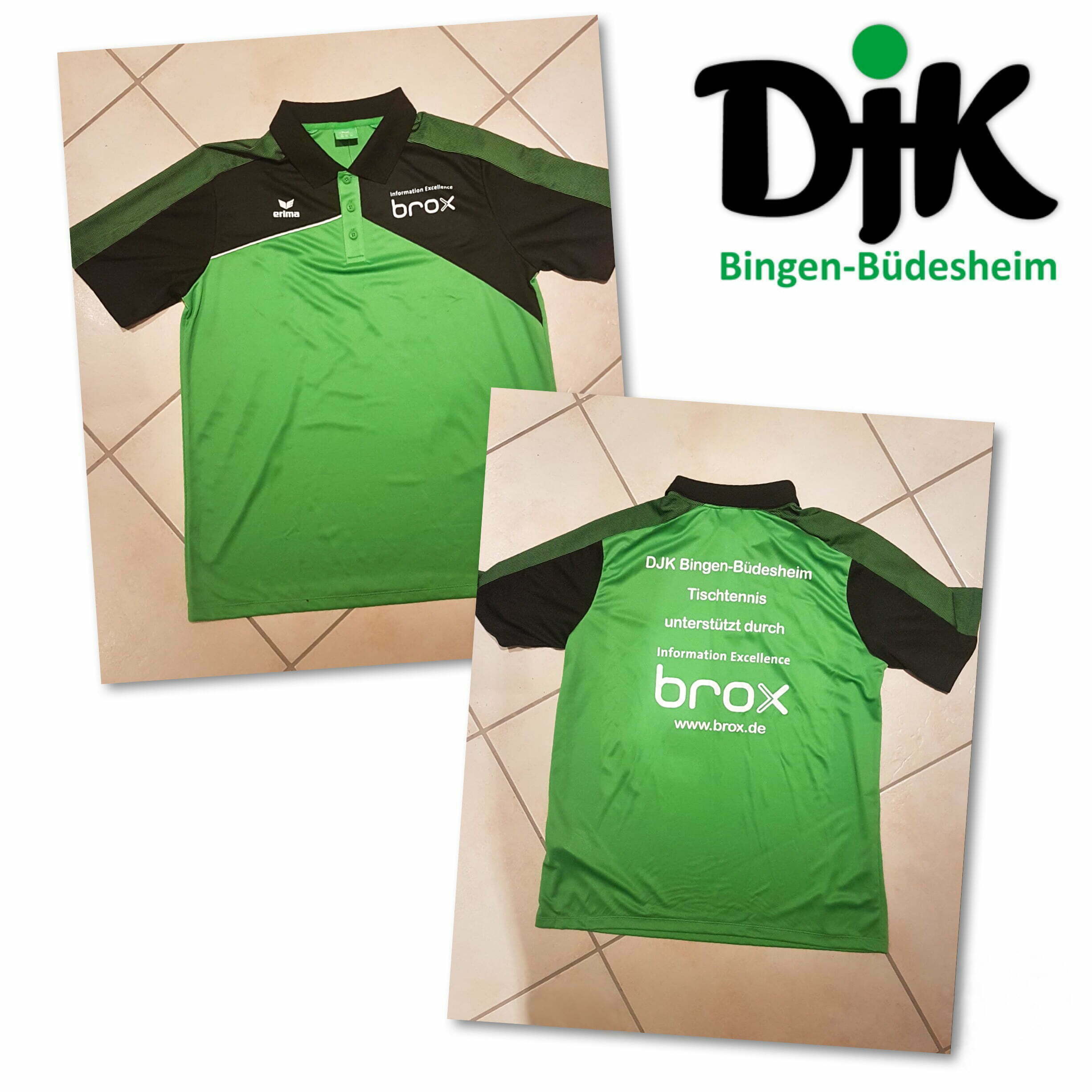 Brox IT-Solutions GmbH, Tischtennis, Sponsoring, DJK Bingen-Büdesheim, Aktivitäten, Sport, Trikot